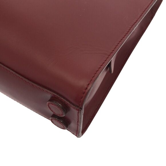 Auth Prada - Bordeaux Leather Tote Bag #156508P33B - Picture 5 of 13